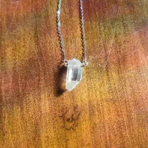 Handmade quartz crystal necklace